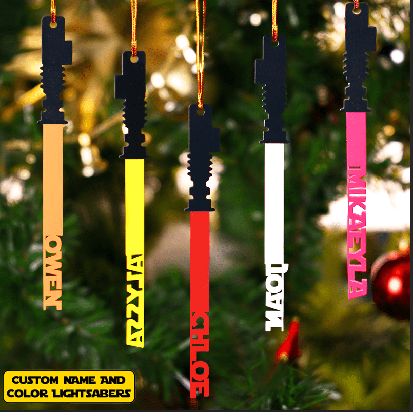 Custom Star Wars Lightsaber Ornament Perfect Christmas Gift Ornament Gift